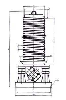 DZC垂直振动提升机外形示意图