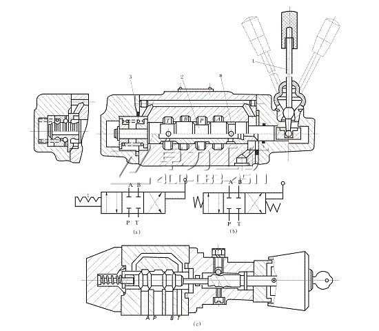 三位四通手动换向阀