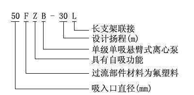 FZB系列氟塑料自吸泵型号定义