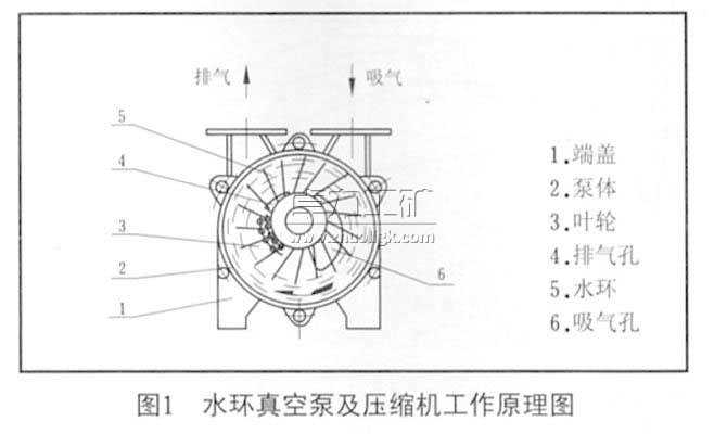 水环真空泵及压缩机工作原理图