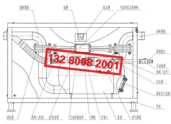 气动清淤排污泵结构图
