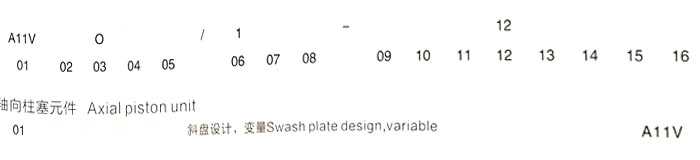 A11VO变量泵订货型号/标准型